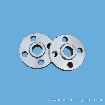 Flat welded steel flange with neck PN25